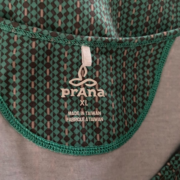 PrAna Amelie Dress In Green Print Sleeveless Tank Athletic Mini Size XL - Picture 4 of 4